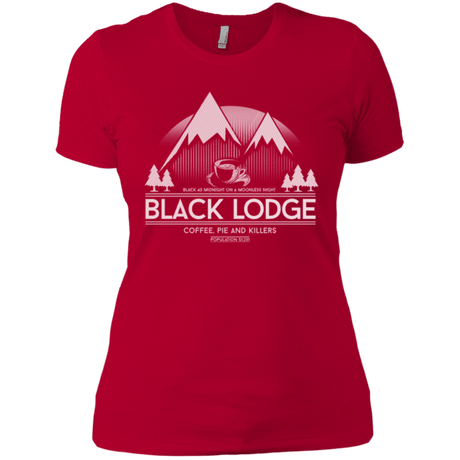 T-Shirts Red / X-Small Black Lodge Women's Premium T-Shirt