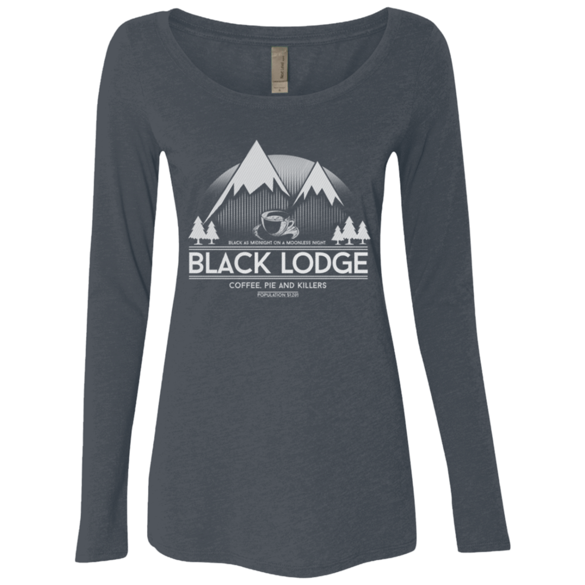 T-Shirts Vintage Navy / Small Black Lodge Women's Triblend Long Sleeve Shirt