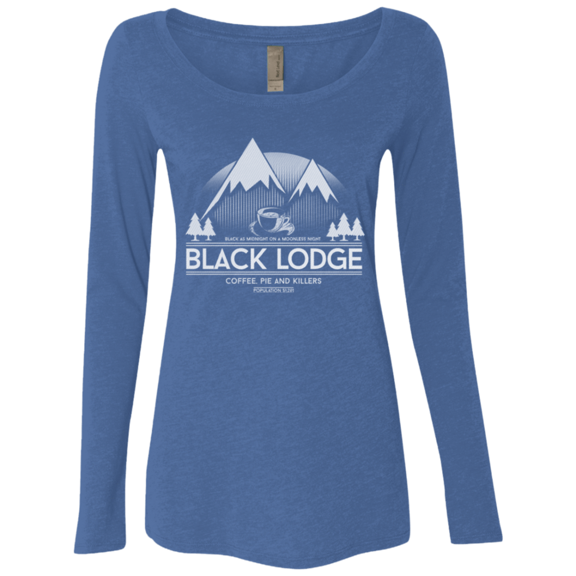 T-Shirts Vintage Royal / Small Black Lodge Women's Triblend Long Sleeve Shirt