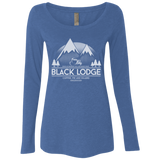 T-Shirts Vintage Royal / Small Black Lodge Women's Triblend Long Sleeve Shirt