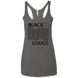 T-Shirts Premium Heather / X-Small BLACK LODGE Women's Triblend Racerback Tank