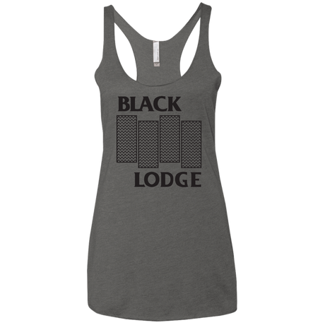 T-Shirts Premium Heather / X-Small BLACK LODGE Women's Triblend Racerback Tank