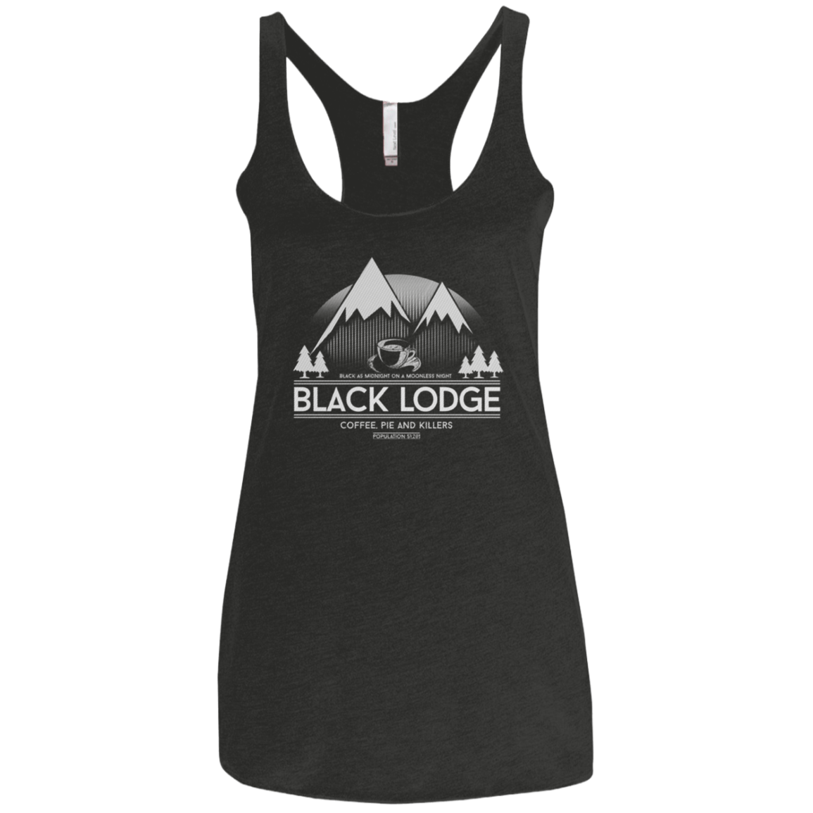 T-Shirts Vintage Black / X-Small Black Lodge Women's Triblend Racerback Tank