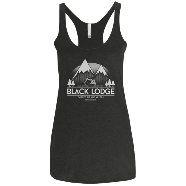 T-Shirts Vintage Black / X-Small Black Lodge Women's Triblend Racerback Tank