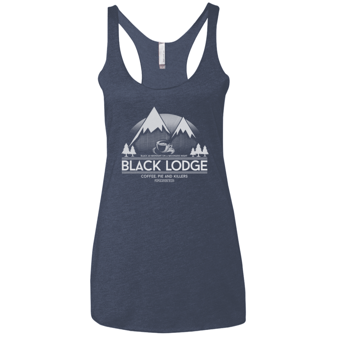T-Shirts Vintage Navy / X-Small Black Lodge Women's Triblend Racerback Tank