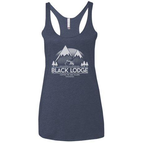 T-Shirts Vintage Navy / X-Small Black Lodge Women's Triblend Racerback Tank