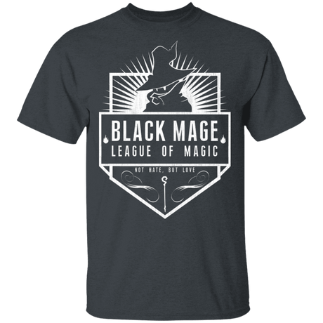 T-Shirts Dark Heather / S Black Mage League of Magic T-Shirt