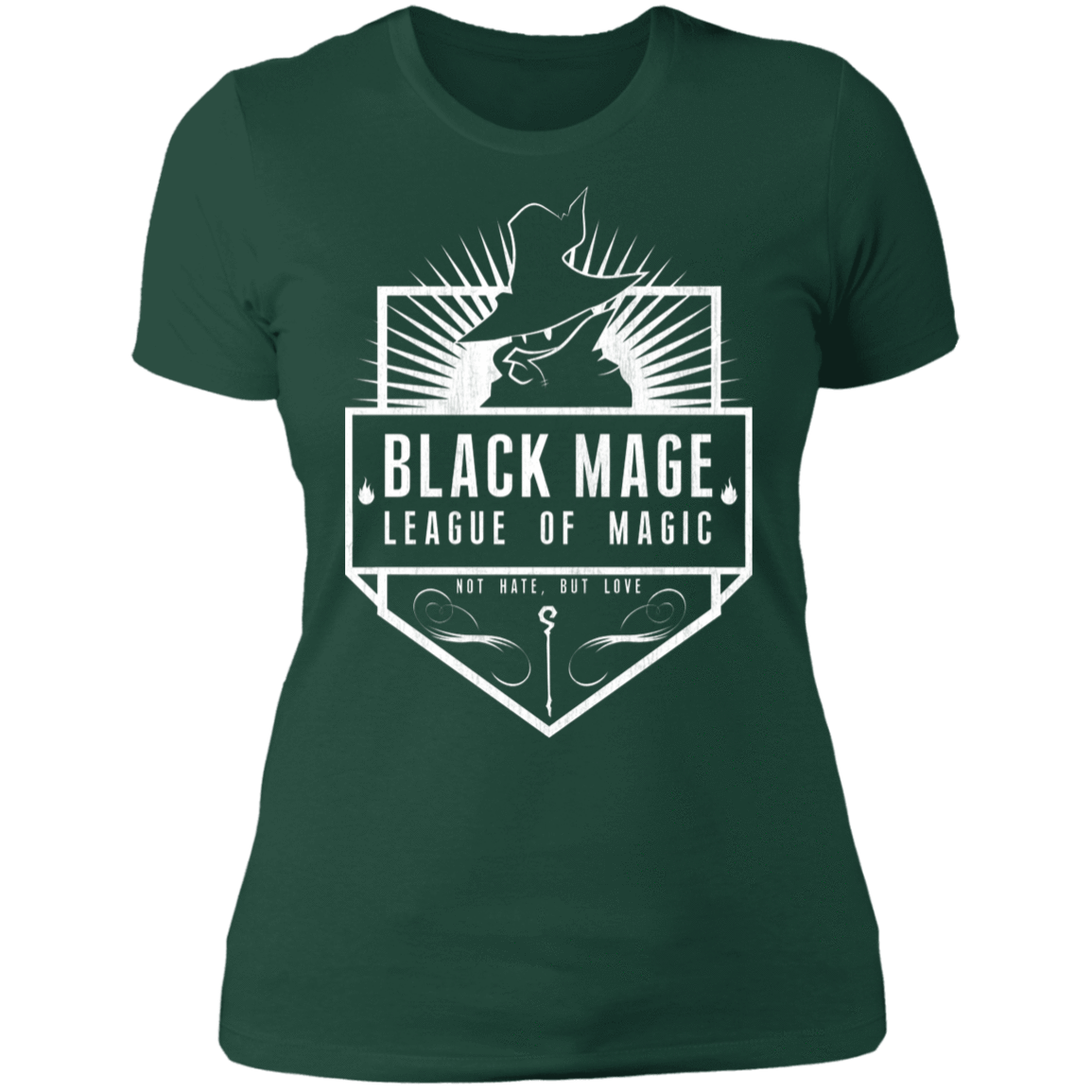 T-Shirts Forest Green / S Black Mage League of Magic Women's Premium T-Shirt