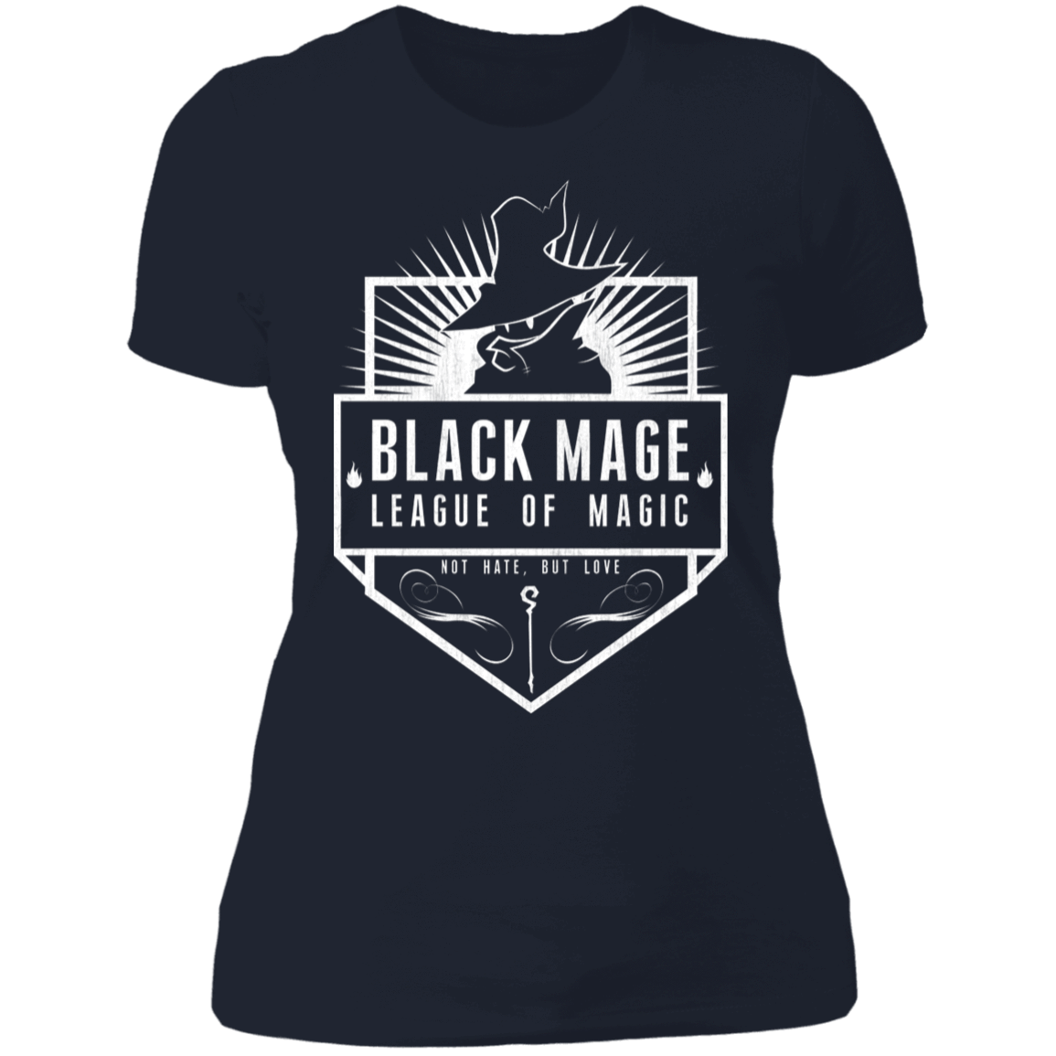 T-Shirts Midnight Navy / S Black Mage League of Magic Women's Premium T-Shirt