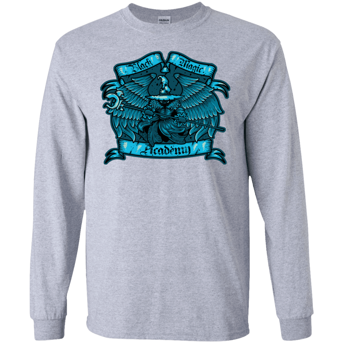 T-Shirts Sport Grey / S Black Magic Academy Men's Long Sleeve T-Shirt