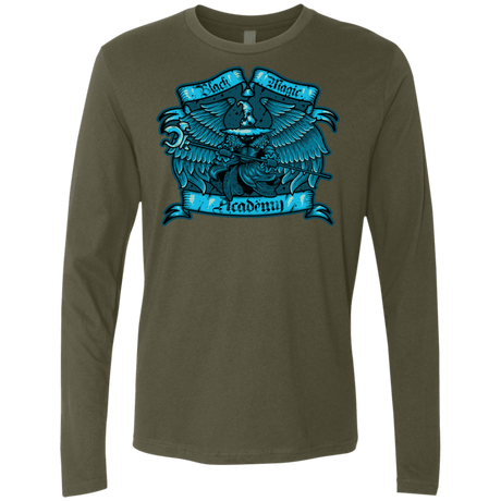 T-Shirts Military Green / S Black Magic Academy Men's Premium Long Sleeve