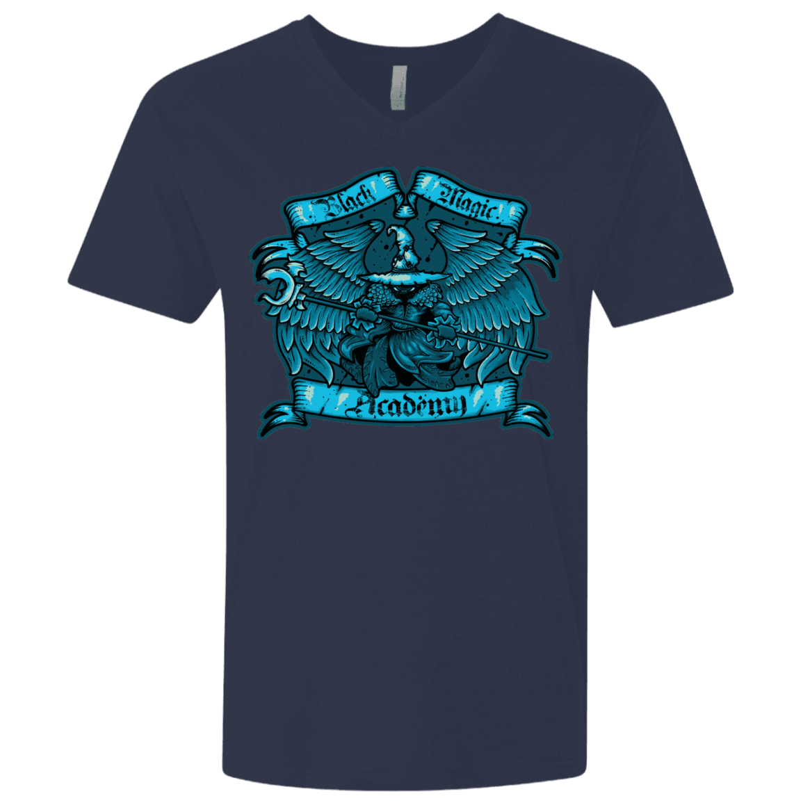 T-Shirts Midnight Navy / X-Small Black Magic Academy Men's Premium V-Neck