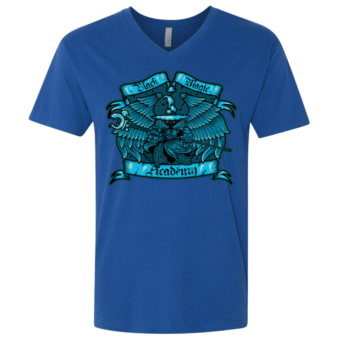 T-Shirts Royal / X-Small Black Magic Academy Men's Premium V-Neck