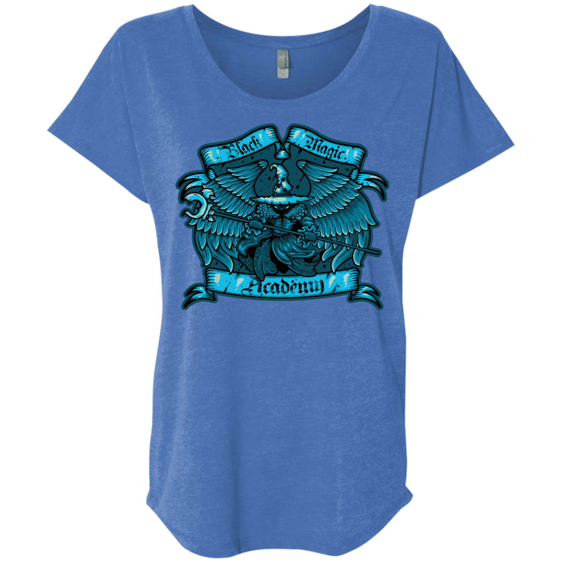 T-Shirts Vintage Royal / X-Small Black Magic Academy Triblend Dolman Sleeve