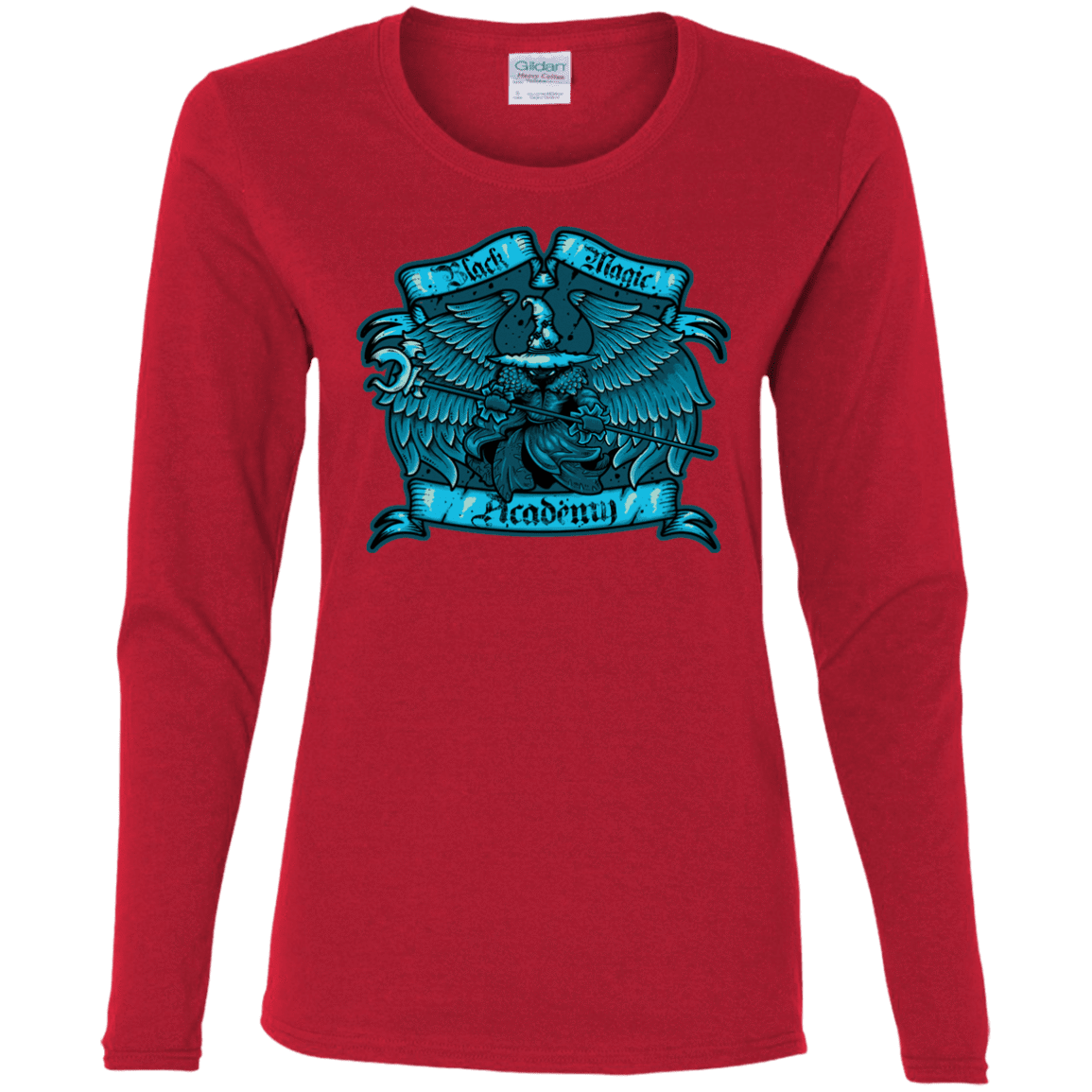 T-Shirts Red / S Black Magic Academy Women's Long Sleeve T-Shirt
