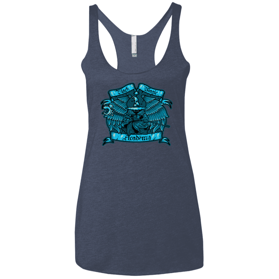 T-Shirts Vintage Navy / X-Small Black Magic Academy Women's Triblend Racerback Tank