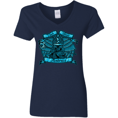 T-Shirts Navy / S Black Magic Academy Women's V-Neck T-Shirt