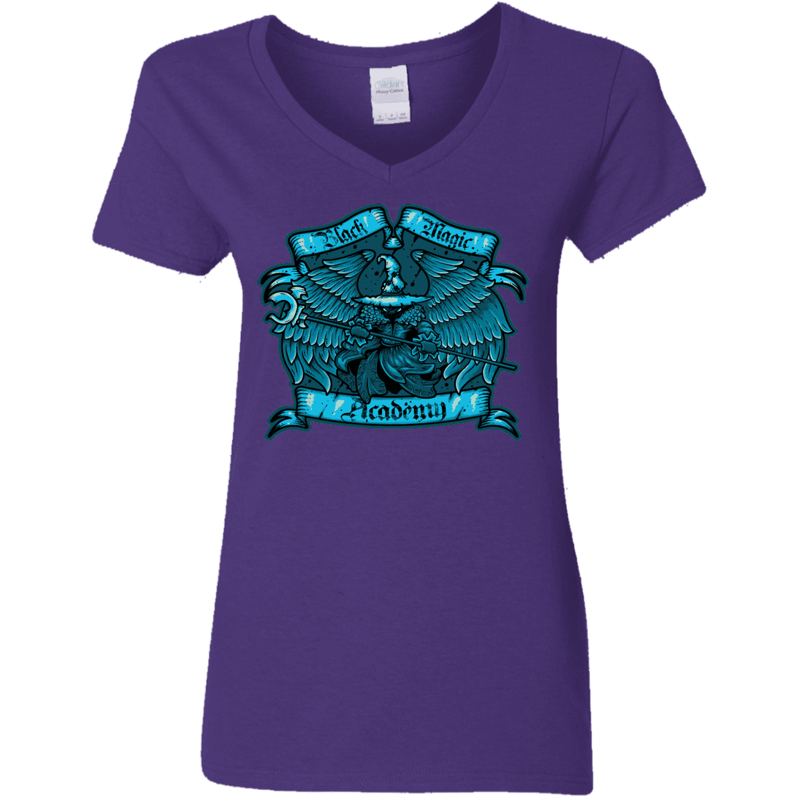 T-Shirts Purple / S Black Magic Academy Women's V-Neck T-Shirt