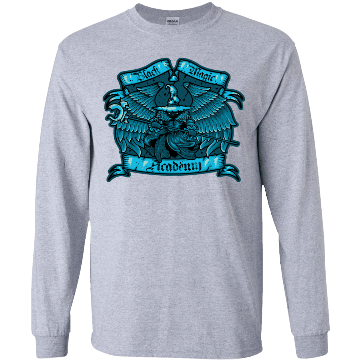 T-Shirts Sport Grey / YS Black Magic Academy Youth Long Sleeve T-Shirt