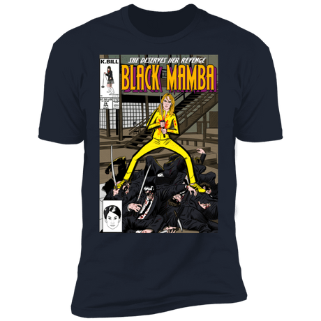 T-Shirts Midnight Navy / S Black Mamba Men's Premium T-Shirt