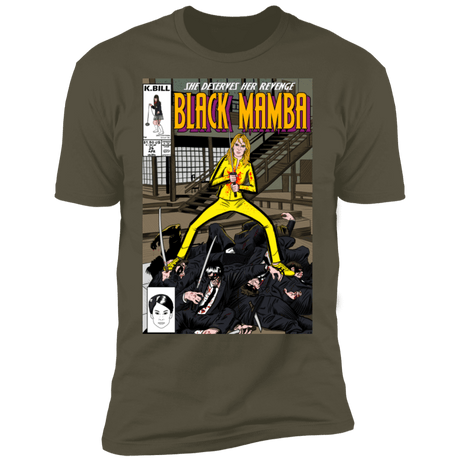 T-Shirts Military Green / S Black Mamba Men's Premium T-Shirt