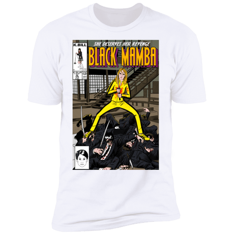 T-Shirts White / S Black Mamba Men's Premium T-Shirt