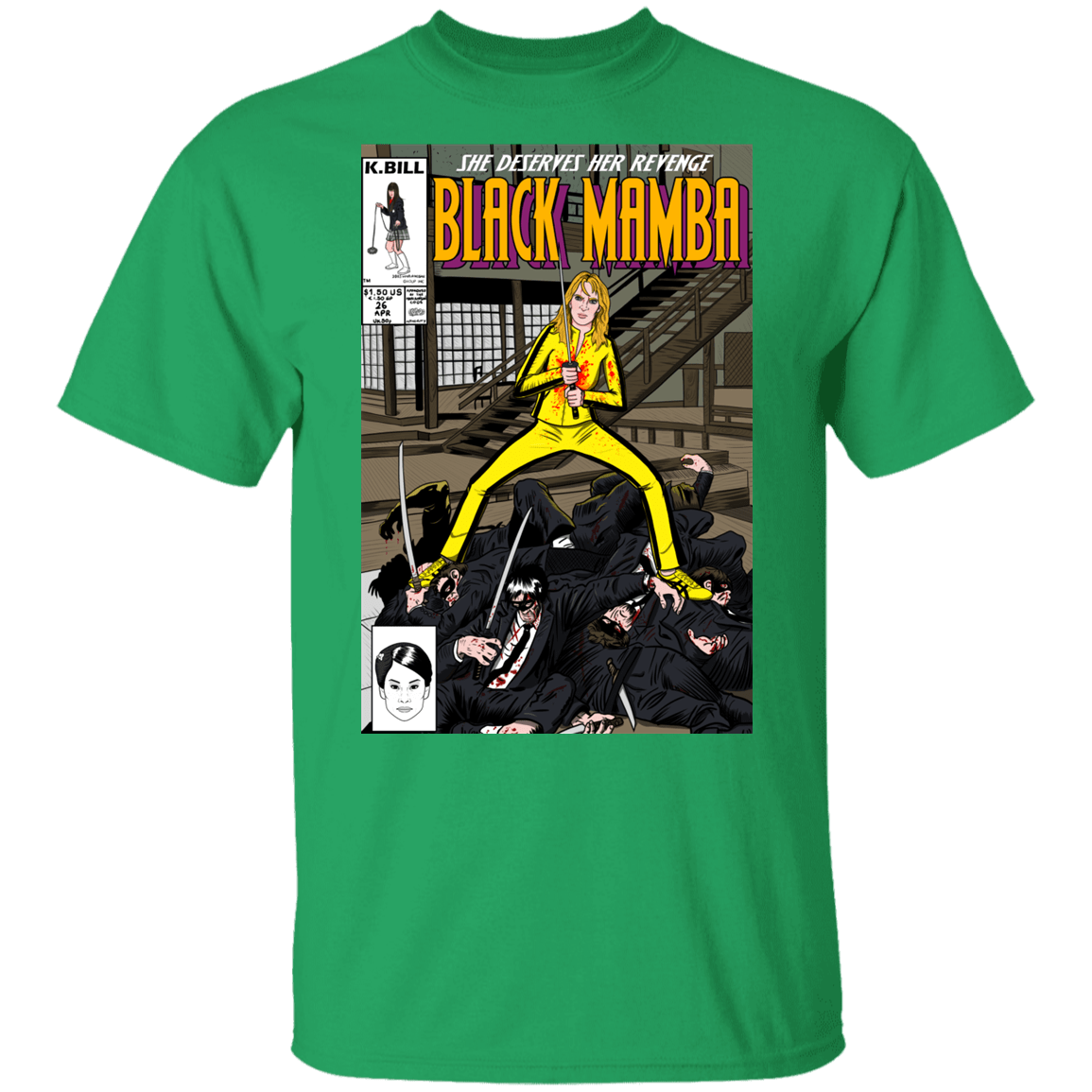 T-Shirts Irish Green / YXS Black Mamba Youth T-Shirt