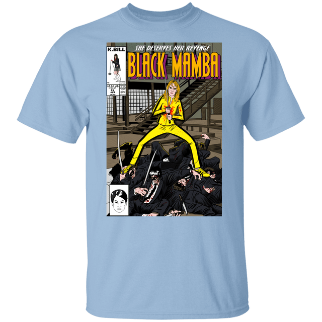 T-Shirts Light Blue / YXS Black Mamba Youth T-Shirt