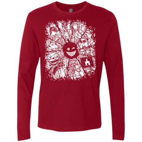 T-Shirts Cardinal / S Black Mirror Men's Premium Long Sleeve