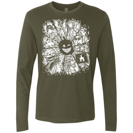T-Shirts Military Green / S Black Mirror Men's Premium Long Sleeve