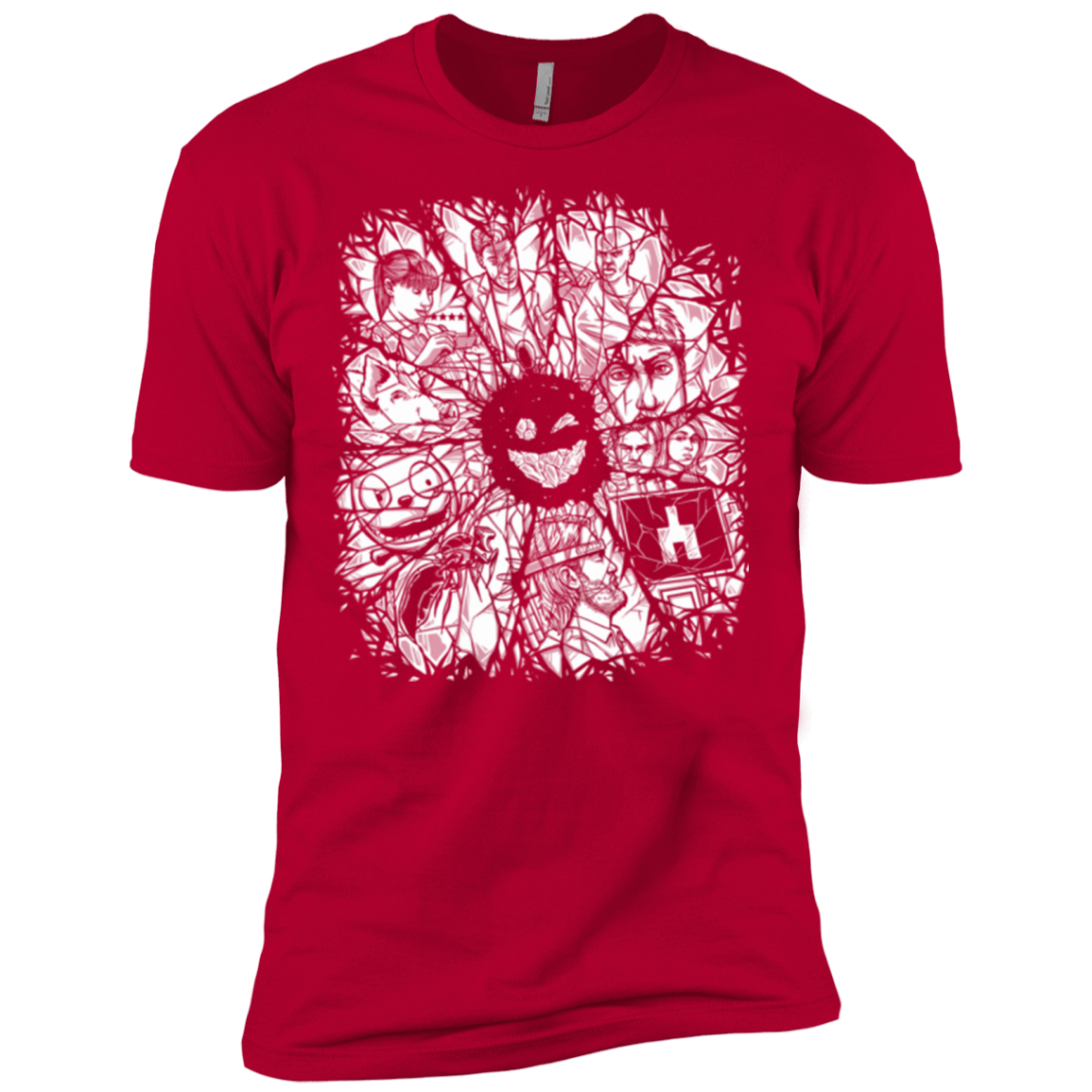 T-Shirts Red / X-Small Black Mirror Men's Premium T-Shirt