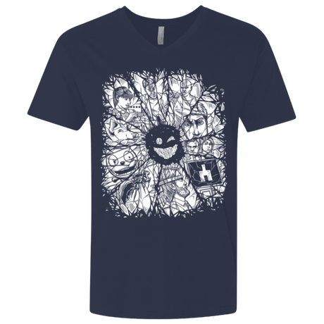T-Shirts Midnight Navy / X-Small Black Mirror Men's Premium V-Neck