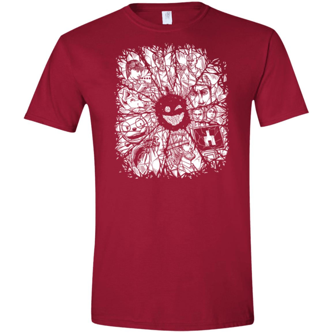 T-Shirts Cardinal Red / S Black Mirror Men's Semi-Fitted Softstyle