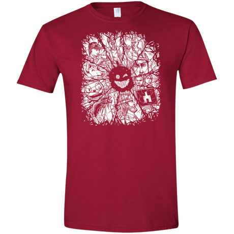 T-Shirts Cardinal Red / S Black Mirror Men's Semi-Fitted Softstyle