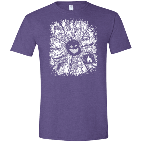 T-Shirts Heather Purple / S Black Mirror Men's Semi-Fitted Softstyle
