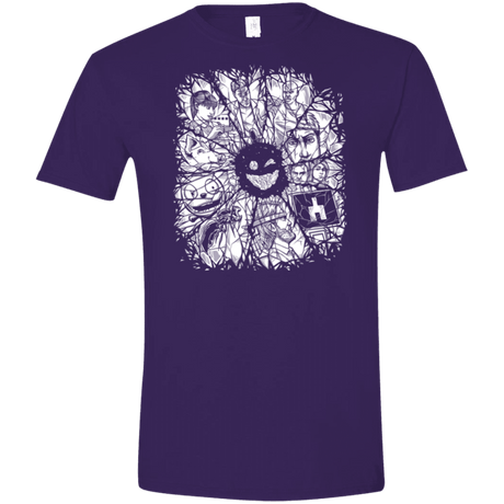 T-Shirts Purple / S Black Mirror Men's Semi-Fitted Softstyle
