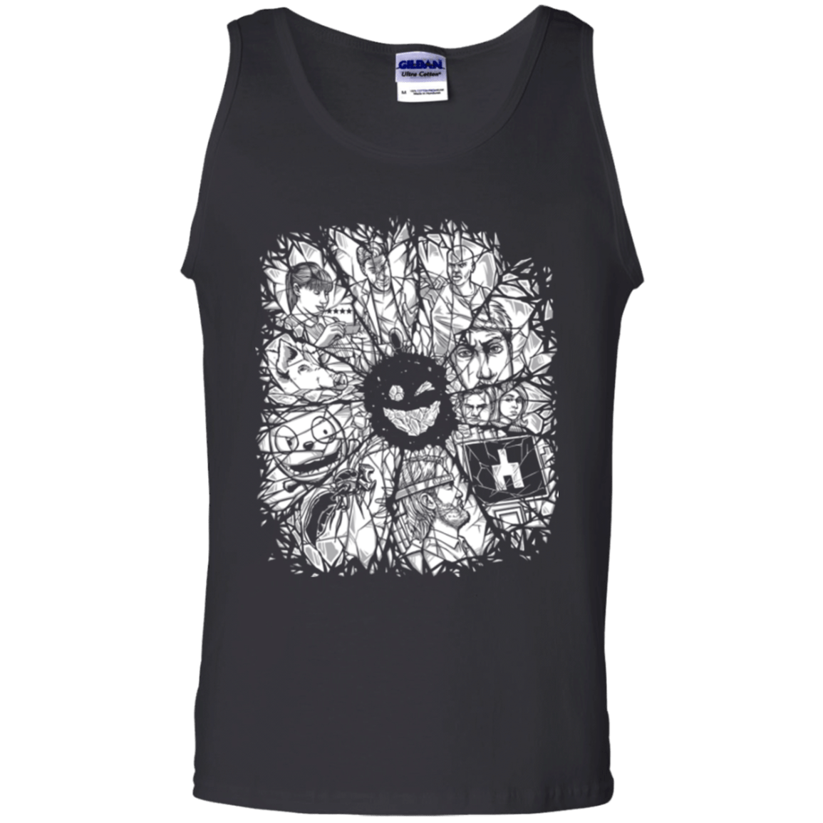 T-Shirts Black / S Black Mirror Men's Tank Top