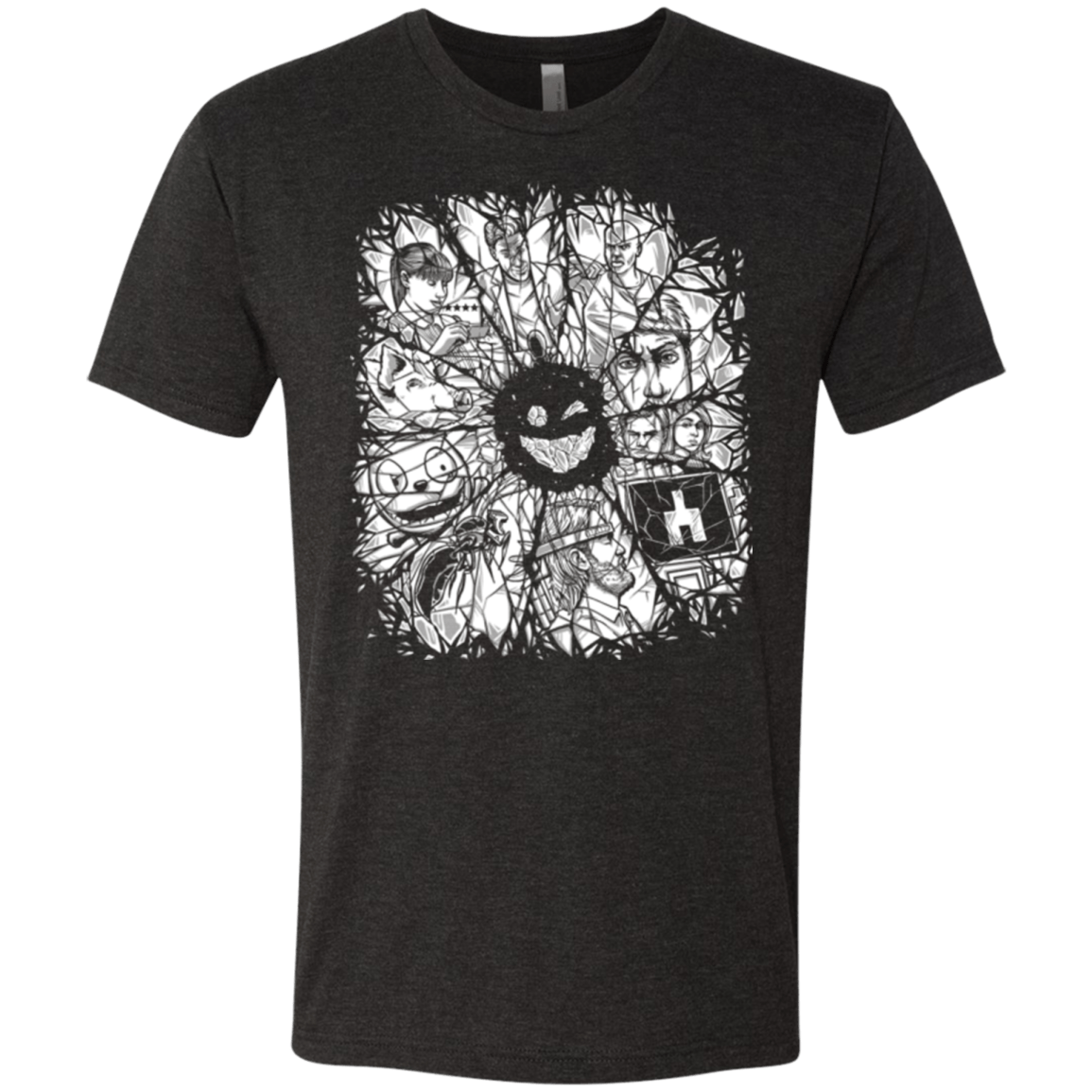 T-Shirts Vintage Black / S Black Mirror Men's Triblend T-Shirt