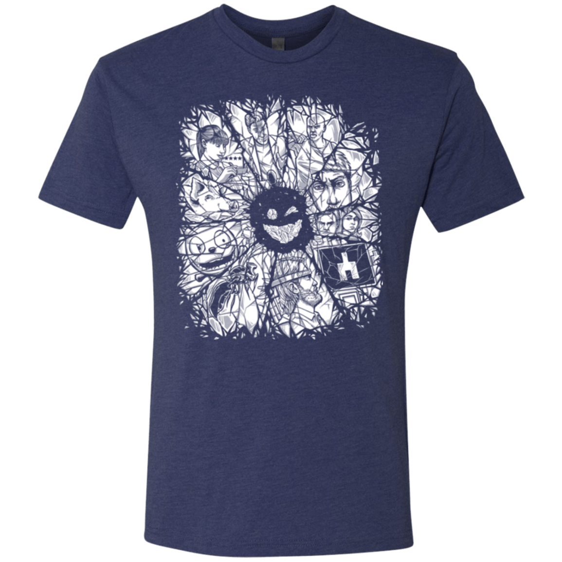 T-Shirts Vintage Navy / S Black Mirror Men's Triblend T-Shirt