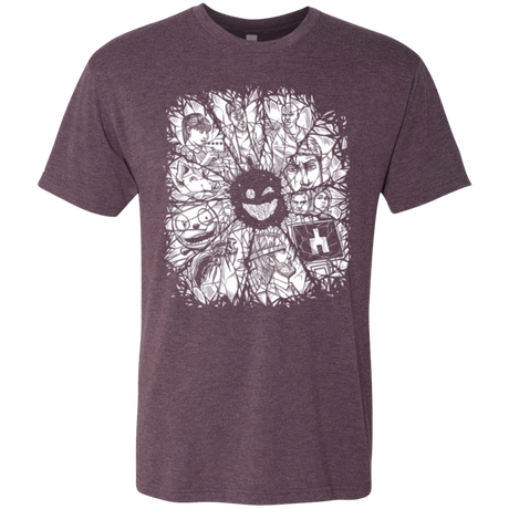 T-Shirts Vintage Purple / S Black Mirror Men's Triblend T-Shirt