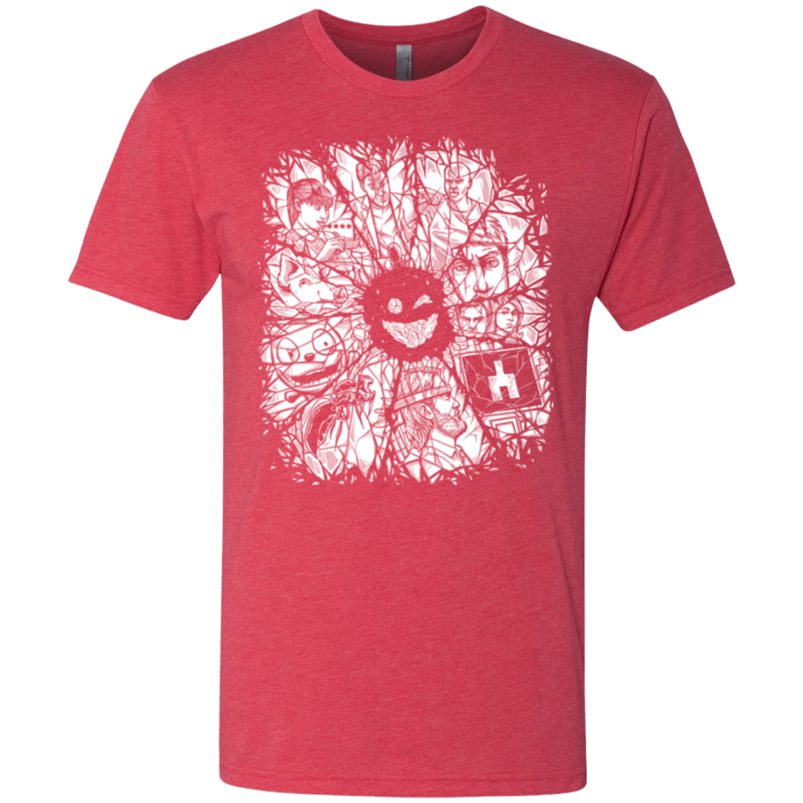 T-Shirts Vintage Red / S Black Mirror Men's Triblend T-Shirt