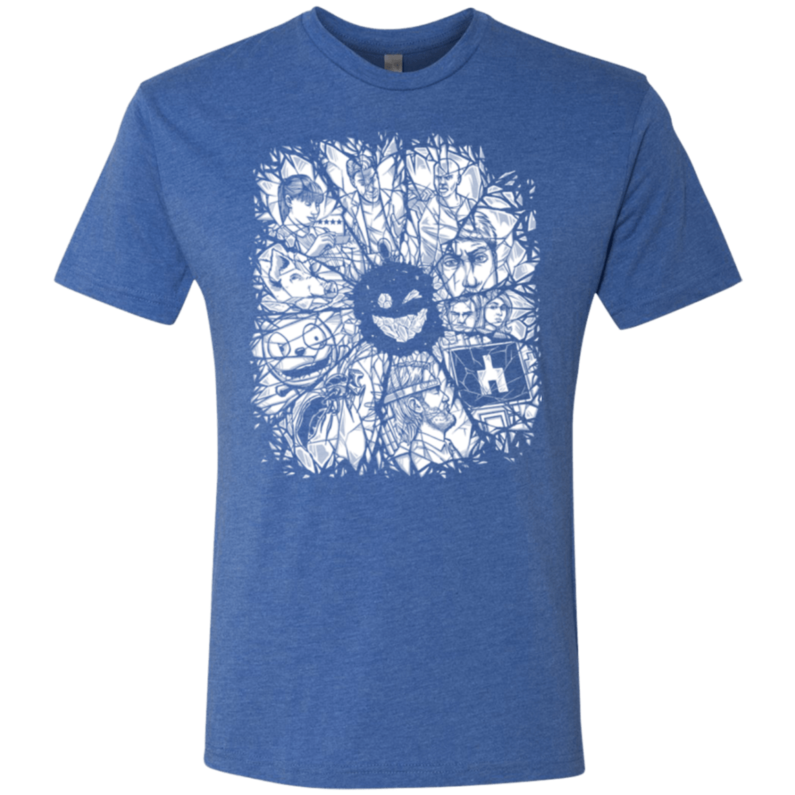 T-Shirts Vintage Royal / S Black Mirror Men's Triblend T-Shirt