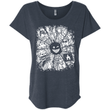 T-Shirts Vintage Navy / X-Small Black Mirror Triblend Dolman Sleeve