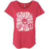 T-Shirts Vintage Red / X-Small Black Mirror Triblend Dolman Sleeve