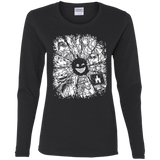 T-Shirts Black / S Black Mirror Women's Long Sleeve T-Shirt