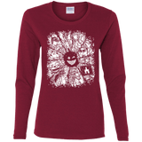 T-Shirts Cardinal / S Black Mirror Women's Long Sleeve T-Shirt