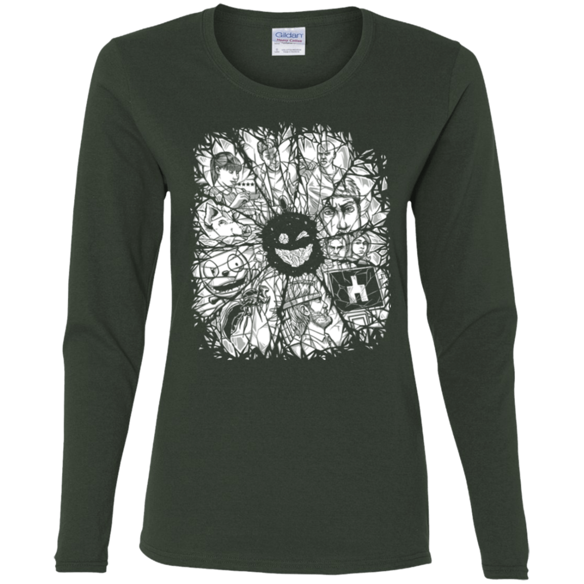 T-Shirts Forest / S Black Mirror Women's Long Sleeve T-Shirt