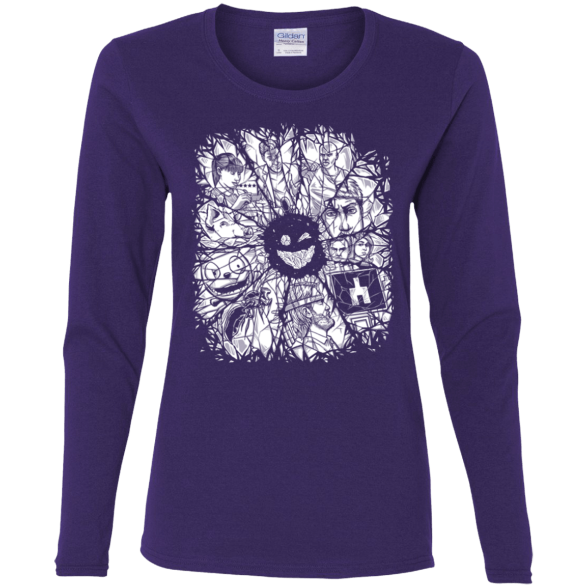 T-Shirts Purple / S Black Mirror Women's Long Sleeve T-Shirt