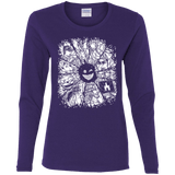 T-Shirts Purple / S Black Mirror Women's Long Sleeve T-Shirt