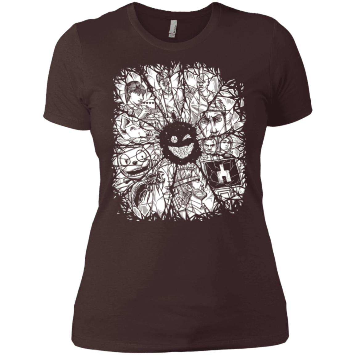 T-Shirts Dark Chocolate / X-Small Black Mirror Women's Premium T-Shirt